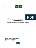 Relatório 1 - Ensaios de Caracterização de Blocos Cerâmicos