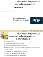 Seguridad Pasiva Recuperacion de Datos