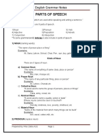 Parts of Speech