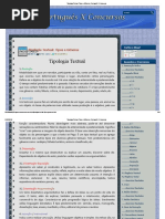 Tipologia Textual - Tipos e Gêneros - Português X Concursos PDF