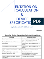 Vent Calculation and Device Specifications