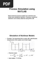 Process Simulation Using MATLAB