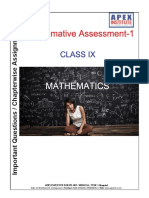 Mathematics Chapter-Wise Assignment For Class 9 Summative Assessment-1