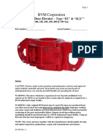 SLX SX Elevator Maintenance Manual