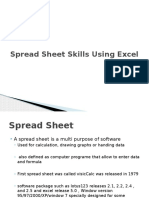 CIMA-Spread Sheet Skills Using Excel