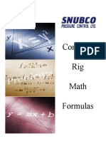 Common Rig Math