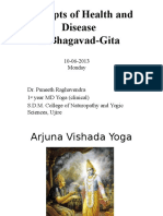 Concepts of Health and Diseasein Bhagavath Gita