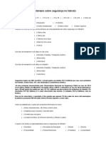 Questionário Sobre Segurança No Transito 01