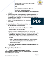 Paragraph Structure