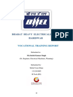 BHEL Internship Report BLOCK-1