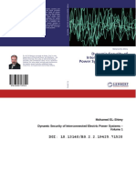 Dynamic Security of Interconnected Electric Power Systems - Volume 1