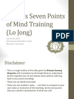 Atisha's Seven Point of Mind Training