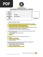 Evaluación Curso Seguridad en Trabajos de Alto Riesgo - GMP