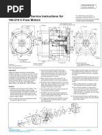 Installation and Service Instructions For 180-210 C-Face Motors