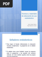 Técnicas y Materiales de Obturación de Uso Endodontico