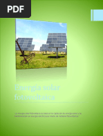 Energía Solar Fotovoltaica