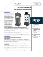 UG 40 Governor: Lever or Dial Type Speed Setting With Adjustable Droop