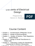 Elements of Electrical Design: Prepared by Hemin D. Motiwala