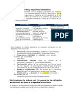 Educación en Orden y Seguridad Ciudadana