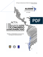 Actas ALESDE 2012