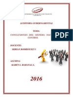 Conclusiones Del Sistema Nacional de Control