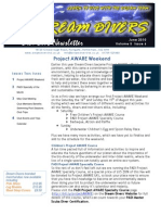 Dive Club Newsletter: Project AWARE Weekend