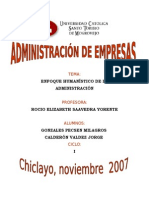 Enfoque Humanistico de La Administracion