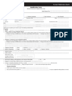 Account Modification Form