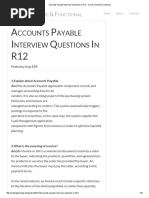 Accounts Payable Interview Questions in R12 - Oracle Techno & Functional