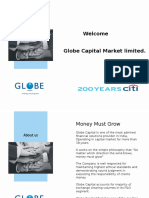 Corporate Presentation Globe Capital Market Limited