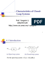 Chapter 4 Characteristics of Closed-Loop Systems