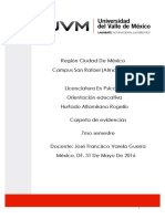 Carpeta de Evidencias Orientacion Educativa Rogelio PDF