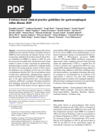 Evidence-Based Clinical Practice Guidelines For Gastroesophageal Reflux Disease 2015