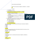 Segunda Semana Cuestionario de Parasitologia Entamoeba Histolitica