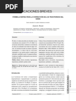 Fórmula Rápida para La Corrección de Los Trastornos Delsodio