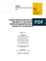 Analisis de Metales Pesados en Leche