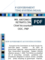 New Government Accounting System (Ngas) : Mr. Antonio P. Retrato, Cpa Chief Accountant Odc, PNP