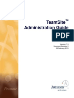 TeamSite 7.3 Admin Rev2 en