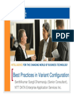 Best Practices in Variant Configuration