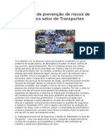 Estratégia de Prevenção de Riscos de Acidentes No Setor de Transportes