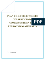 Plan de Intervencion Adolescente