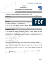 CEE 312 Experiment 5: Binary Phase Shift Keying (BPSK)