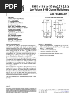 CMOS, +1.8 V To +5.5 V/ Low-Voltage, 8-/16-Channel Multiplexers