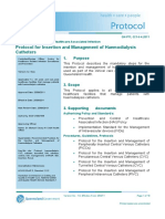 Dialysis-Protocol For HD Catheter Insertion