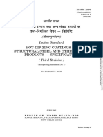 Is 4759 - 2006 - Hot-Dip Zinc Coatings On Structural Steel and Other Allied Products