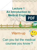 An Introduction To Medical English