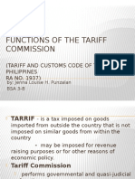 Jenna FUNCTIONS of The Tariff Commission