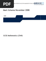 01 2540 Mark Schemes November 2008