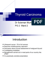 Thyroid Carcinoma: DR Suleman Mumtaz PG 2 Ward 2