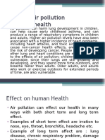 Effect of Air Pollution